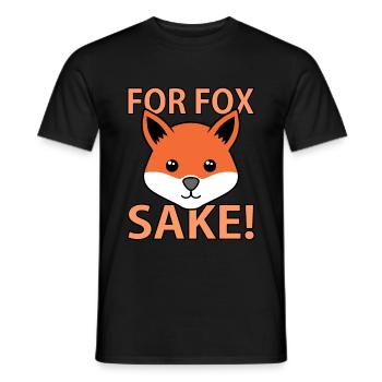 Fox - Men's T-Shirt - black - Front - AI Model Male 178 light (178cm)