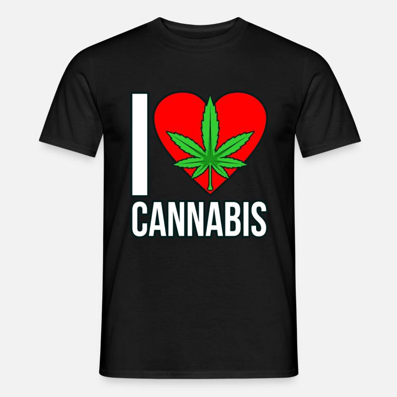Cannabis - Männer T-Shirt - Schwarz