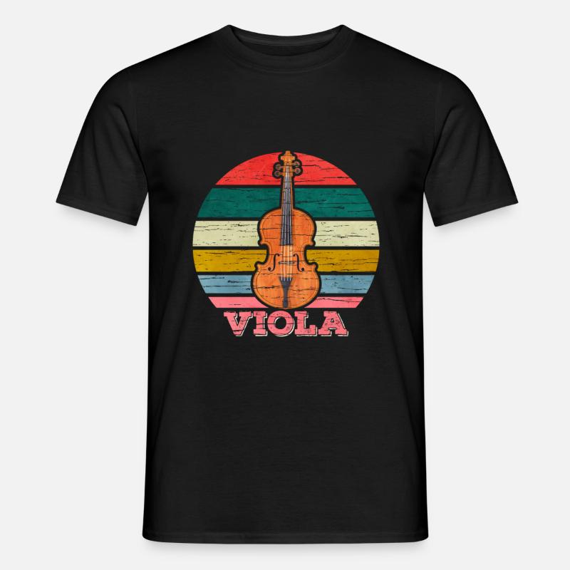 Viola - Männer T-Shirt - Schwarz