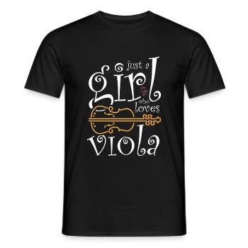 Amateurs de musique Viola Player - T-shirt homme - noir - Devant - AI Model Male 178 light (178cm)