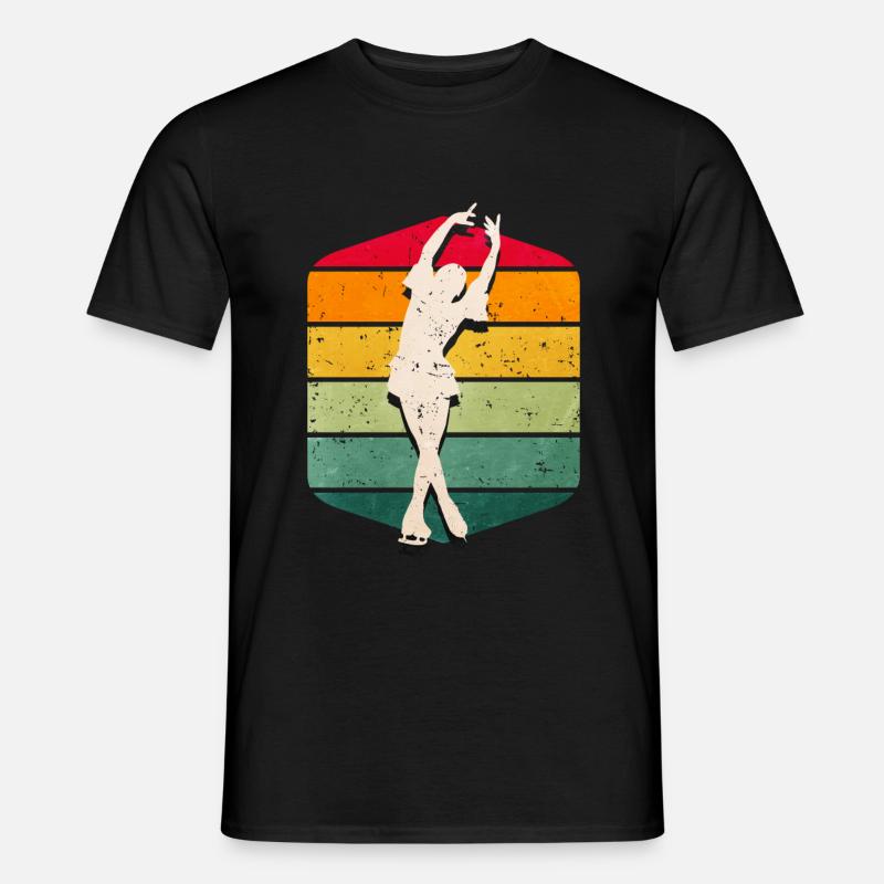 Eiskunstlauf - Männer T-Shirt - Schwarz