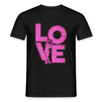 Eiskunstlauf - Männer T-Shirt - Schwarz - Vorne - AI Model Male 178 light (178cm)