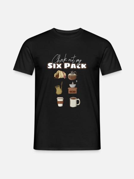 Kaffee - Männer T-Shirt - Schwarz