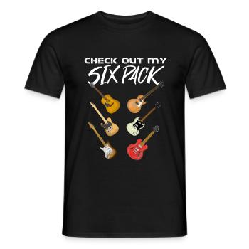 Guitare - T-shirt homme - noir - Devant - AI Model Male 178 light (178cm)