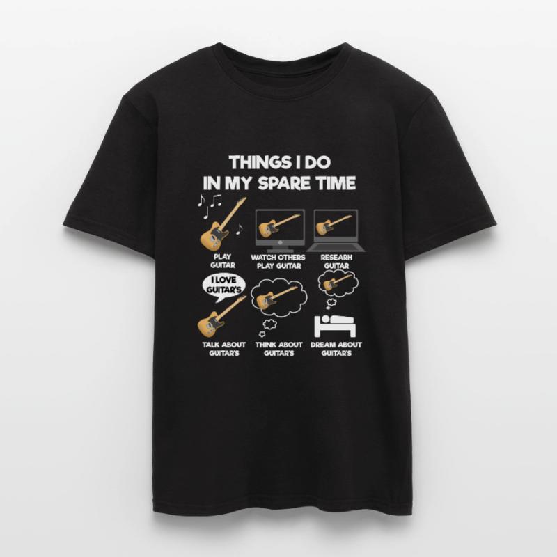 Gitarr T-shirt herr