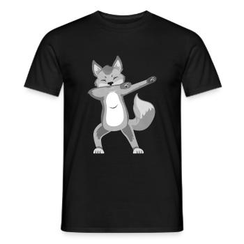 Polarfuchs - Männer T-Shirt - Schwarz - Vorne - AI Model Male 178 light (178cm)