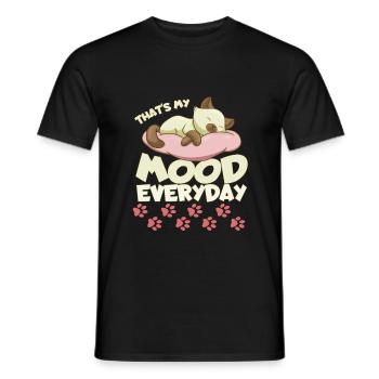 Chat - T-shirt homme - noir - Devant - AI Model Male 178 light (178cm)