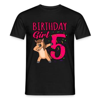 5. Geburtstag - Männer T-Shirt - Schwarz - Vorne - AI Model Male 178 light (178cm)