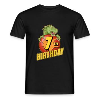 7ème anniversaire - T-shirt homme - noir - Devant - AI Model Male 178 light (178cm)
