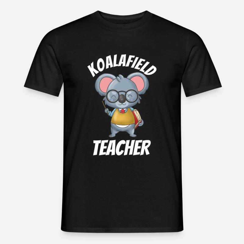 Koala - Männer T-Shirt - Schwarz