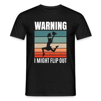 Cheerleading - T-shirt homme - noir - Devant - AI Model Male 178 light (178cm)