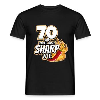70. Geburtstag - Männer T-Shirt - Schwarz - Vorne - AI Model Male 178 light (178cm)