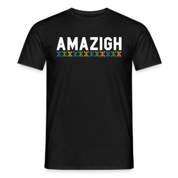 Imazighen Amazigh Berber - Männer T-Shirt - Schwarz - Vorne - AI Model Male 178 light (178cm)