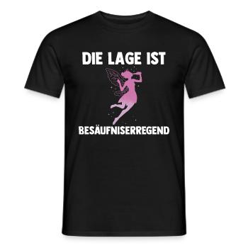 Die Lage ist Besäufniserregend Fee - Männer T-Shirt - Schwarz - Vorne - AI Model Male 178 light (178cm)