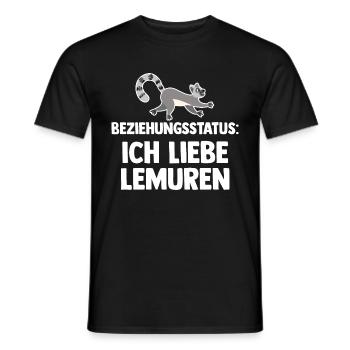 Lemur - Männer T-Shirt - Schwarz - Vorne - AI Model Male 178 light (178cm)