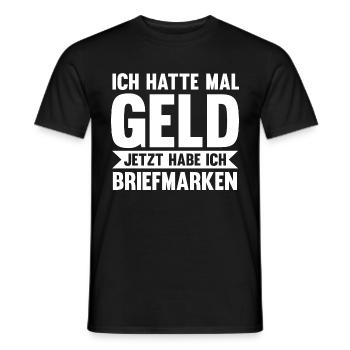 Philatelie Briefmarkensammlung Briefmarkensammler - Männer T-Shirt - Schwarz - Vorne - AI Model Male 178 light (178cm)