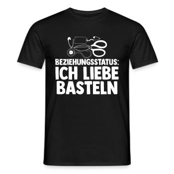 Beziehungsstatus Bastler Bastelunterricht Basteln - Männer T-Shirt - Schwarz - Vorne - AI Model Male 178 light (178cm)