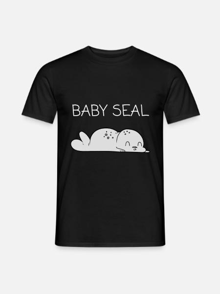 Bébé phoque - T-shirt homme - noir