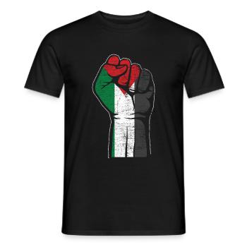Palestine - T-shirt homme - noir - Devant - AI Model Male 178 light (178cm)