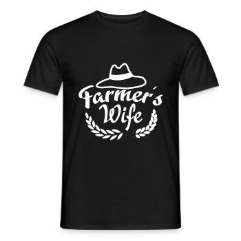 Bäuerin Bauer - Männer T-Shirt - Schwarz - Vorne - AI Model Male 178 light (178cm)