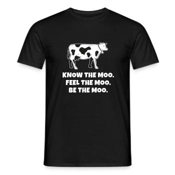 Kuh Kühe Tierliebhaber Bauernhof - Männer T-Shirt - Schwarz - Vorne - AI Model Male 178 light (178cm)
