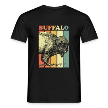 buffle - T-shirt homme - noir - Devant - AI Model Male 178 light (178cm)