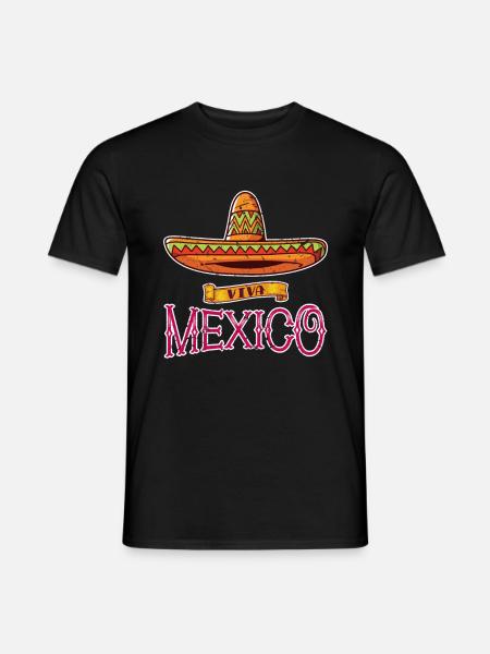 Mexico sombrero - Men's T-Shirt - black