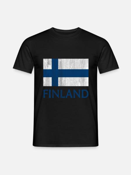 Finland Scandinavia - Men's T-Shirt - black
