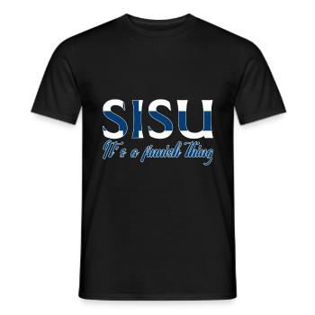 Finland - Men's T-Shirt - black - Front - AI Model Male 178 light (178cm)