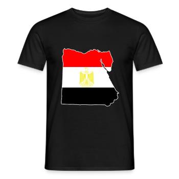 Ägypten Flagge - Männer T-Shirt - Schwarz - Vorne - AI Model Male 178 light (178cm)