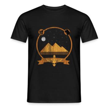 Pyramides d'Egypte - T-shirt homme - noir - Devant - AI Model Male 178 light (178cm)