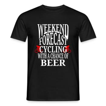 Fahrrad Bier Geschenk - Männer T-Shirt - Schwarz - Vorne - AI Model Male 178 light (178cm)