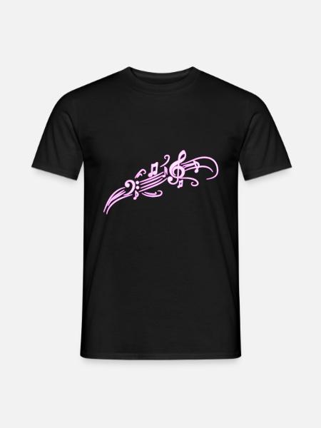 music - Men's T-Shirt - black