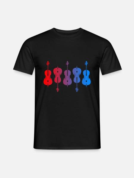 Cello Cellist Klassische Musik - Männer T-Shirt - Schwarz