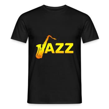 Jazz - Männer T-Shirt - Schwarz - Vorne - AI Model Male 178 light (178cm)