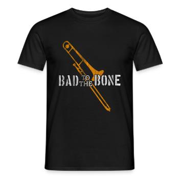 Trombone - T-shirt homme - noir - Devant - AI Model Male 178 light (178cm)