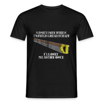 Risque menuisier - T-shirt homme - noir - Devant - AI Model Male 178 light (178cm)