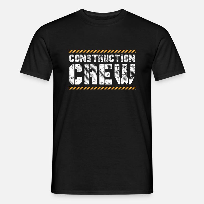 Bauarbeiter - Männer T-Shirt - Schwarz