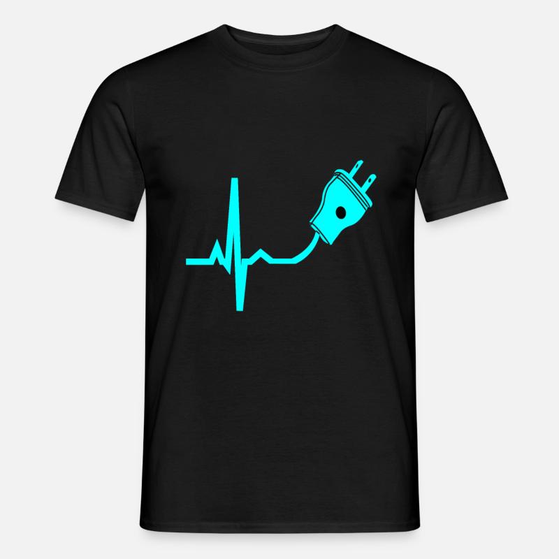 Elektriker Elektrizität Technik - Männer T-Shirt - Schwarz