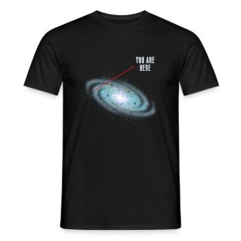 Système solaire astronomie - T-shirt homme - noir - Devant - AI Model Male 178 light (178cm)