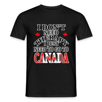 Canada time out - Men's T-Shirt - black - Front - AI Model Male 178 light (178cm)