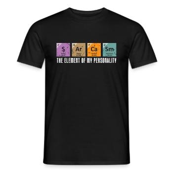 Chimie Sarcasme - T-shirt homme - noir - Devant - AI Model Male 178 light (178cm)