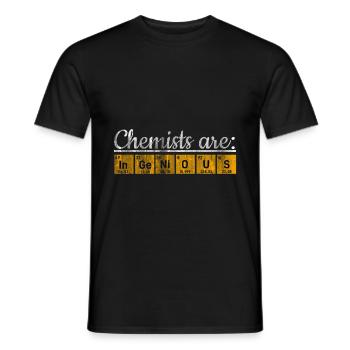 Chimiste Chimiste Scientifique - T-shirt homme - noir - Devant - AI Model Male 178 light (178cm)