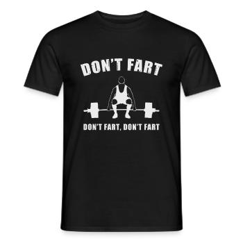 workout - Men's T-Shirt - black - Front - AI Model Male 178 light (178cm)