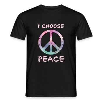 Frieden Geschenk - Männer T-Shirt - Schwarz - Vorne - AI Model Male 178 light (178cm)