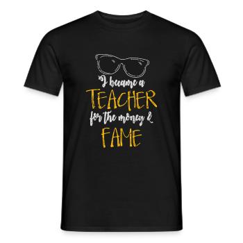 Englisch Lehrer Geschenkidee - Männer T-Shirt - Schwarz - Vorne - AI Model Male 178 light (178cm)