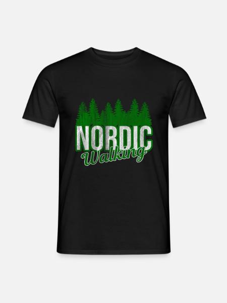 Nordic Walking - Men's T-Shirt - black