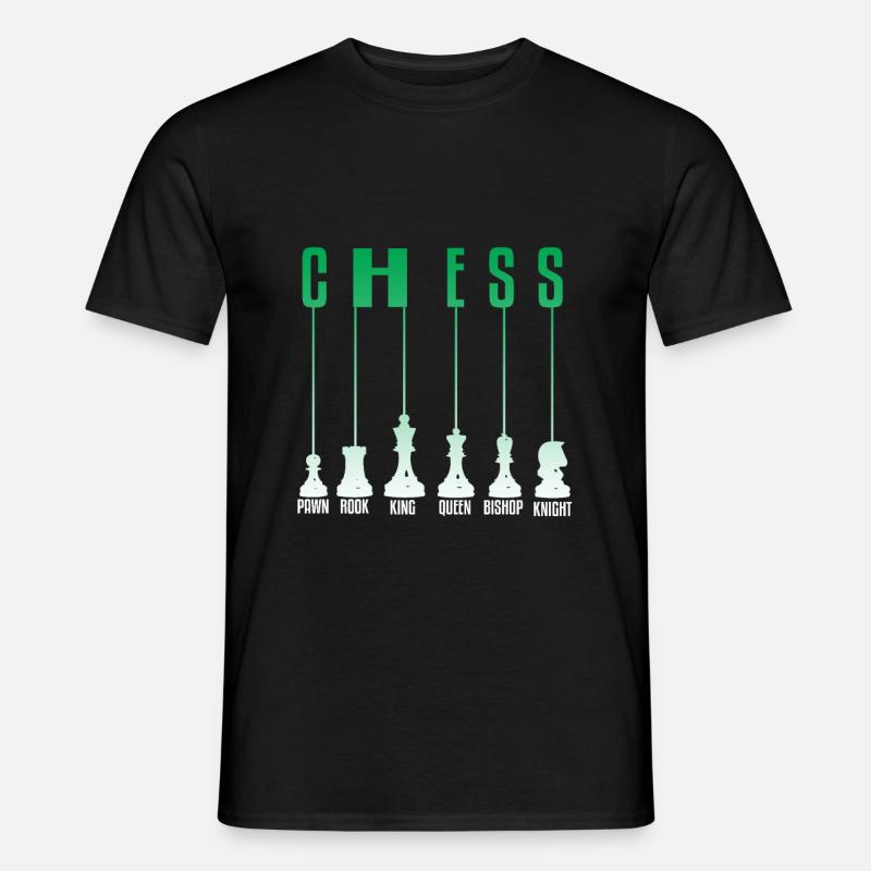 Schach - Männer T-Shirt - Schwarz