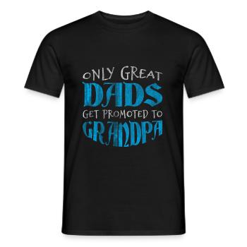 Le père de grand-père - T-shirt homme - noir - Devant - AI Model Male 178 light (178cm)