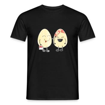 Ostern - Männer T-Shirt - Schwarz - Vorne - AI Model Male 178 light (178cm)